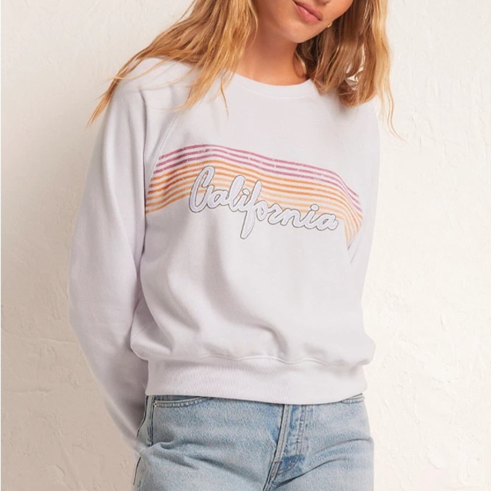 Free People Z Supply Vintage Calufornia Sweatshirt